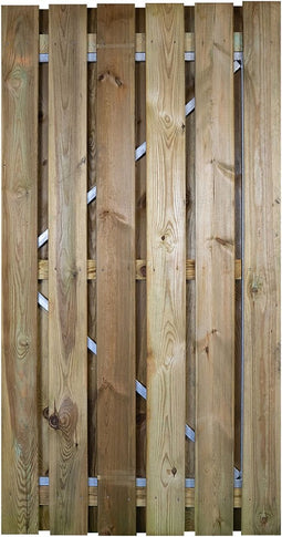 Deur met verstelbaar stalen frame geimpregneerd 100 x 195 cm