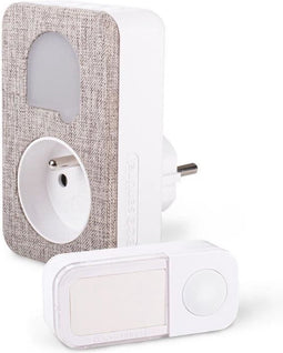 Deurbel - SCS SENTINEL - SONE+ Stylish - CSF0108 - Draadloos & batterijloos - Geïntegreerd stopcontact