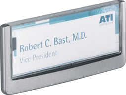 Deurbord Click sign 149x52.5mm zilvergr