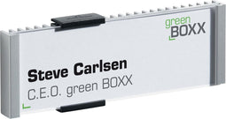 Deurbordje Durable 149x52mm metaal/zilver | 5 stuks