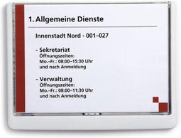 Deurbordje durable click sign a5 liggend