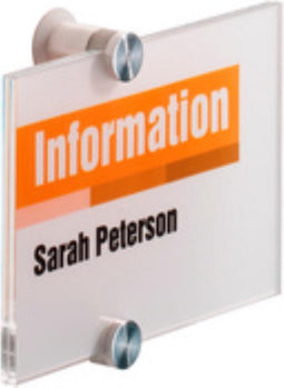 Deurbordje Durable crystal sign 4822 148x148mm