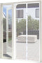Deurhor gordijn | lamellen vliegengordijn |wit - 2 x 210 x 50 cm