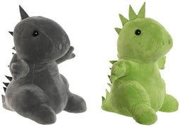 Deurhouder Home ESPRIT Zand 24 x 19 x 27 cm Dinosaurus (2 Stuks)