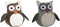 Deurhouder Home ESPRIT Zand 25 x 12 x 20 cm Uil (2 Stuks)