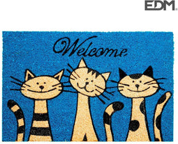 Deurmat EDM Blauw 60 x 40 cm