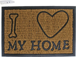 Deurmat Kokos-Rubber "I Love My Home" - 40 x 60 cm