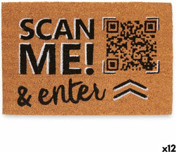 Deurmat Scan Me! Natuurlijk 60 x 1 x 40 cm (12 Stuks)