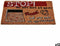 Deurmat Stop Zwart Rood Natuurlijk Kokosvezel 40 x 1,5 x 60 cm (12 Stuks)