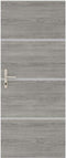 Deurrenovatiekit - NORDLINGER PRO - 4 platen 85 x 50 cm en 3 profielen 85 x 2 cm - Greige eik