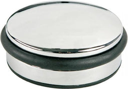 deurstopper Alco metaal laag chroom, 1300 gram hoog 4cm