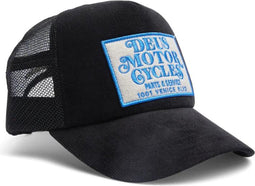 Deus Mosey Black Trucker Cap