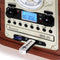 NR-620 stereo platenspeler MP3-opname bruin
