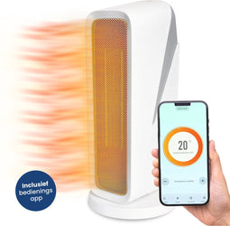 Gologi GO024 - Ventilatorkachel - 1500W met app en thermostaat - 180 graden verwarming