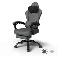 Devoko gamingstoel - Donkergrijs - Max.120 kg - 52x50.5x133 cm