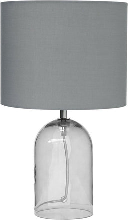 DEVOLL - Tafellamp - Grijs - Glas
