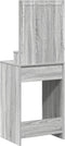 vidaXL - Kaptafel - met - LED - Verlichting - Grijs - Sonoma - 50x41x135 - cm