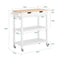 SoBuy FKW68-WN - Keukentrolley - 2 lades - Wit