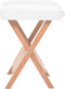 vidaXL - Massagetafel- - en - krukset - inklapbaar - 2 - zones - 10 - cm - dik - wit