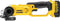 DeWalt accu-haakse slijper set DCG412M2 compleet met 2 accu's 4Ah en lader in stevige koffer
