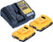 DeWALT DCB1104D2 Accu Starterset 18V XR 2.0Ah + DCB1104