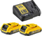 DeWALT DCB115D2 Starterset lader + 2 x Accu's 18V 2.0Ah XR Li-ion