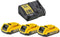 DeWALT DCB115D3 Starterset lader + 3 x Accu's 18V 2.0Ah XR Li-ion