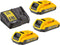 DeWALT DCB115D3 Starterset lader + 3 x Accu's 18V 2.0Ah XR Li-ion