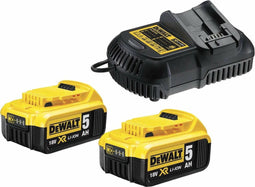 DeWALT DCB115P2 Starterset lader + 2 Accu's 18V 5.0Ah XR Li-ion