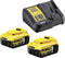 DeWALT DCB115P2 Starterset lader + 2 Accu's 18V 5.0Ah XR Li-ion