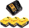 DeWALT DCB115P3 Starterset lader + 3 Accu's 18V 5.0Ah XR Li-ion