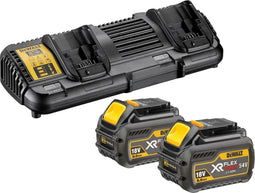 DeWALT DCB132T2 XR FlexVolt Starter Kit 2x 54V 6.0Ah Li-ion Accu + Dubbellader