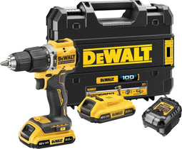 DEWALT DCD100YD2T-QW - 18V XR Brushless - Schroef-/Klopboormachine met 2 Accu's