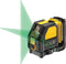 DeWalt DCE088D1G 10.8V Li-Ion accu zelfnivellerende kruislijnlaser set (1x 2.0Ah accu) in koffer - 2 lijnen - 30m - groen