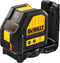 DeWalt DCE088D1G 10.8V Li-Ion accu zelfnivellerende kruislijnlaser set (1x 2.0Ah accu) in koffer - 2 lijnen - 30m - groen