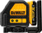 DeWalt DCE088D1G 10.8V Li-Ion accu zelfnivellerende kruislijnlaser set (1x 2.0Ah accu) in koffer - 2 lijnen - 30m - groen