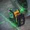 DeWalt DCE089D1G 10.8V Li-Ion accu zelfnivellerende 3x 360 graden multilijnlaser set (1x 2.0Ah accu) in koffer - 3 lijnen - 30m - groen
