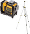 DeWALT DCE089D1GTRI 10.8V Li-Ion accu Kruislijnlaser in koffer (1x 2,0Ah accu) + statief - 30m