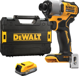 DeWALT DCF840E1T Accu slagschroevendraaier 192Nm 18V XR 1.7Ah POWERSTACK in TSTAK