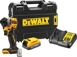 DeWALT DCF850E1T Compacte accu slagschroevendraaier 205Nm 18V XR 1.7Ah POWERSTACK in TSTAK