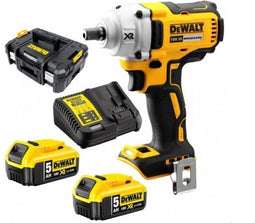 DeWALT DCF894HP2-QW 18V Li-Ion XR Accu Slagmoersleutel set (2x 5,0Ah) in TSTAK - 447Nm - 1/2" - koolborstelloos