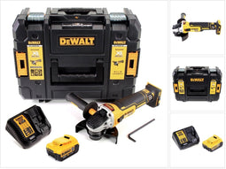 DeWalt DCG 405 M1 accu haakse slijper 18V 125mm borstelloos + 1x accu 4.0Ah + lader + TSTAK