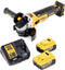 DeWalt DCG 405 M2 accu haakse slijper 18V 125mm borstelloos + 2x accu 4.0Ah + lader