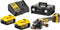 DeWalt DCG405P3 18V Li-Ion accu haakse slijper set (3x 5.0Ah accu) in TSTAK - 125mm - koolborstelloos