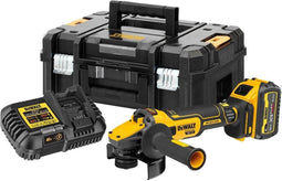 DeWALT DCG409T1 FLEXVOLT Advantage Accu Haakse Slijper 125mm 18V XR 6.0Ah in TSTAK