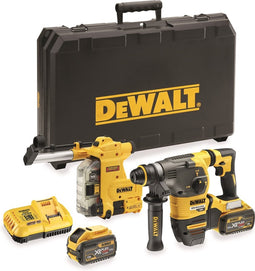 DeWalt DCH335X2 54V Li-Ion accu SDS-Plus combihamer incl. stofafzuiging set (2x 9,0Ah accu) in koffer - 3,5J