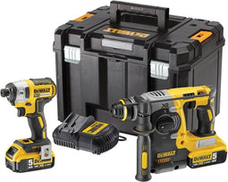 DeWalt DCK2532P2 18V Li-Ion accu SDS-Plus combihamer (DCH273) & Slagschroevendraaier (DCF887) Combiset