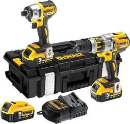 DeWALT DCK266P3 Accu Combiset Klop-/Schroefboormachine DCD796 + Slagschroevendraaier DCF887 3x 18V 5.0Ah XR Li-ion