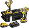 DeWALT DCK266P3 Accu Combiset Klop-/Schroefboormachine DCD796 + Slagschroevendraaier DCF887 3x 18V 5.0Ah XR Li-ion