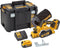 DeWalt DCP580P2 18V Li-Ion Accu schaafmachine set (2x 5.0Ah accu) in TSTAK - 82mm - 2mm - koolborstelloos